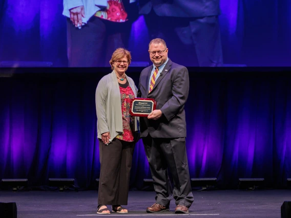 Suzanne Panferov Reese receives the 2025 James E. Alatis Award for Service to TESOL.